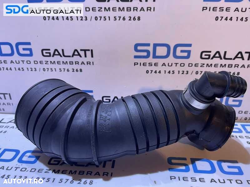 Furtun Conducta Tub Racord Admisie Aer Turbo Turbina Turbosuflanta Skoda Superb 1 2.5 TDI V6 AYM BDG 2002 - 2008 Cod 3B0129615K [D0671] - 1