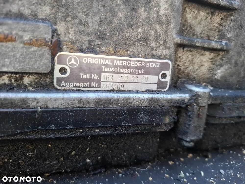 SKRZYNIA BIEGÓW AUTOMAT MERCEDES 1632703300  W163 ML 4,0 250 KM - 5
