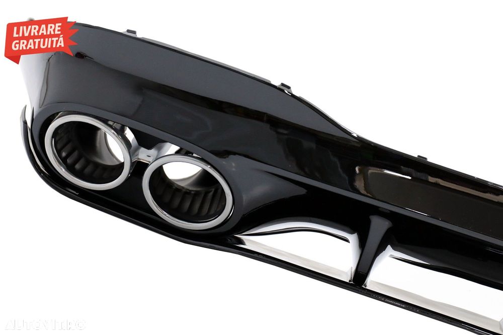 Difuzor Bara Spate cu Ornamente Evacuare Mercedes CLA X118 Shooting Brake C118 Cou- livrare gratuita - 3