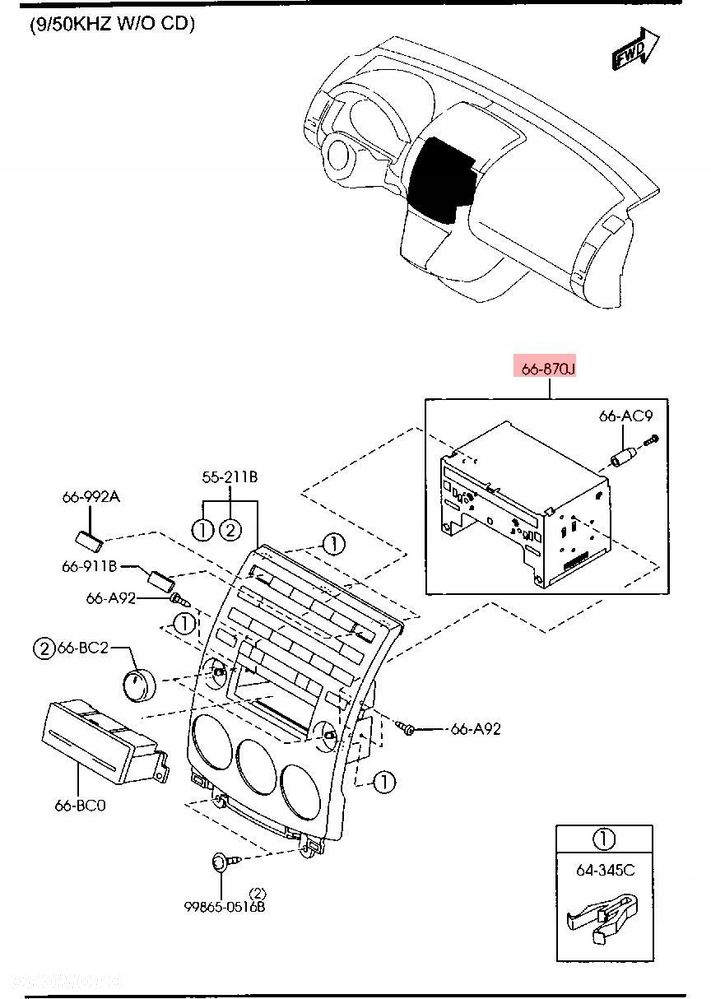 radio cd mazda 5 cr19 cc9366ar0 14792086 - 2