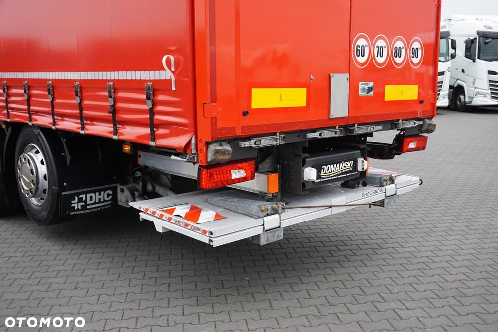 Scania P 280 / ACC / E 6 / FIRANKA + WINDA / 20 PALET / DŁ. 8,2 M / OŚ SKRĘTNA - 30