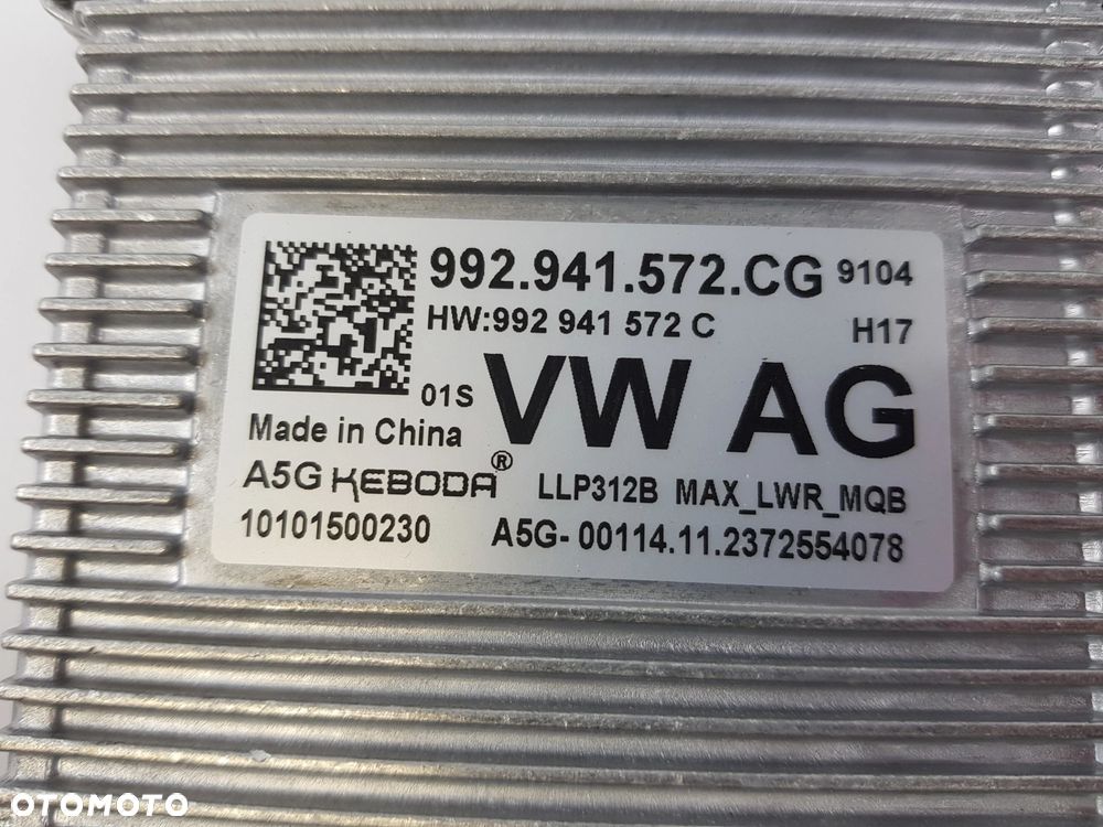 NOWA Przetwornica moduł lampy led PORSCHE AUDI VW SKODA SEAT 992941572CG - 4