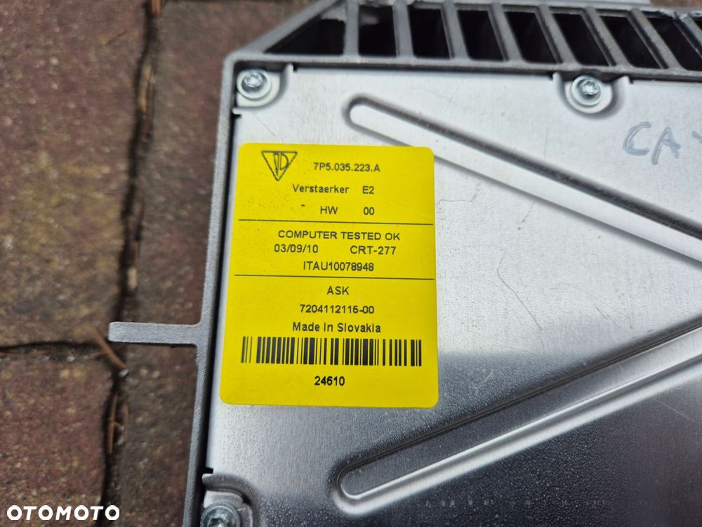 wzmacniacz porsche cayenne ii 7p5 7p5035223a - 3