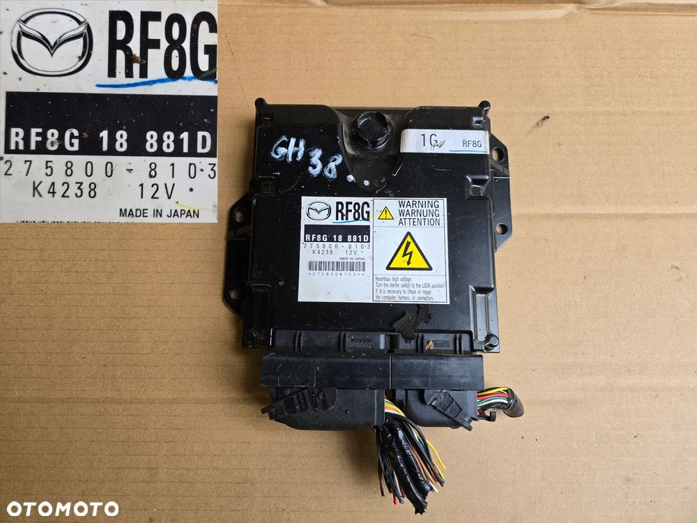 Mazda 6 GH komplet zestaw startowy 2.0 diesel RF8G komputer stacyjka bcm EU europa - 3