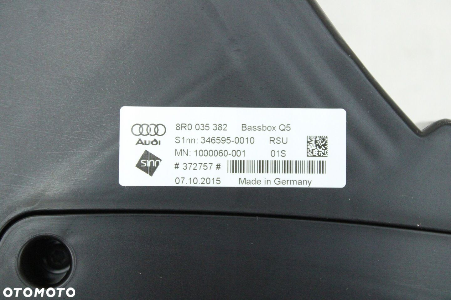 ORYGINALNY GŁOŚNIK SUBWOOFER AUDI Q5 8R 8R0035382 - 4