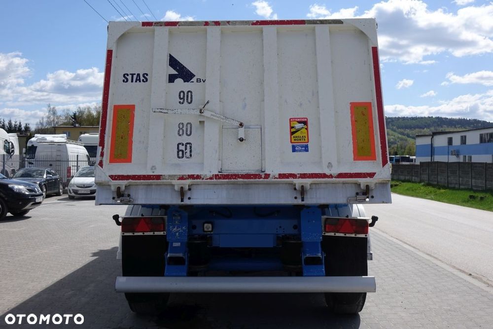 Stas WYWROTKA 26,5m3 / ALUMINIOWA /OSIE SAF /OŚ PODNOSZONA / ALUMINIOWE FELGI / SZYBER ZBOŻOWY / PLANDEKA - 6