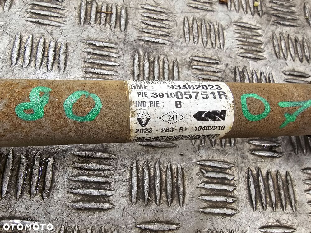 renault trafic iii 3 talento ii półoś prawa długa 93462023 391005751r - 3