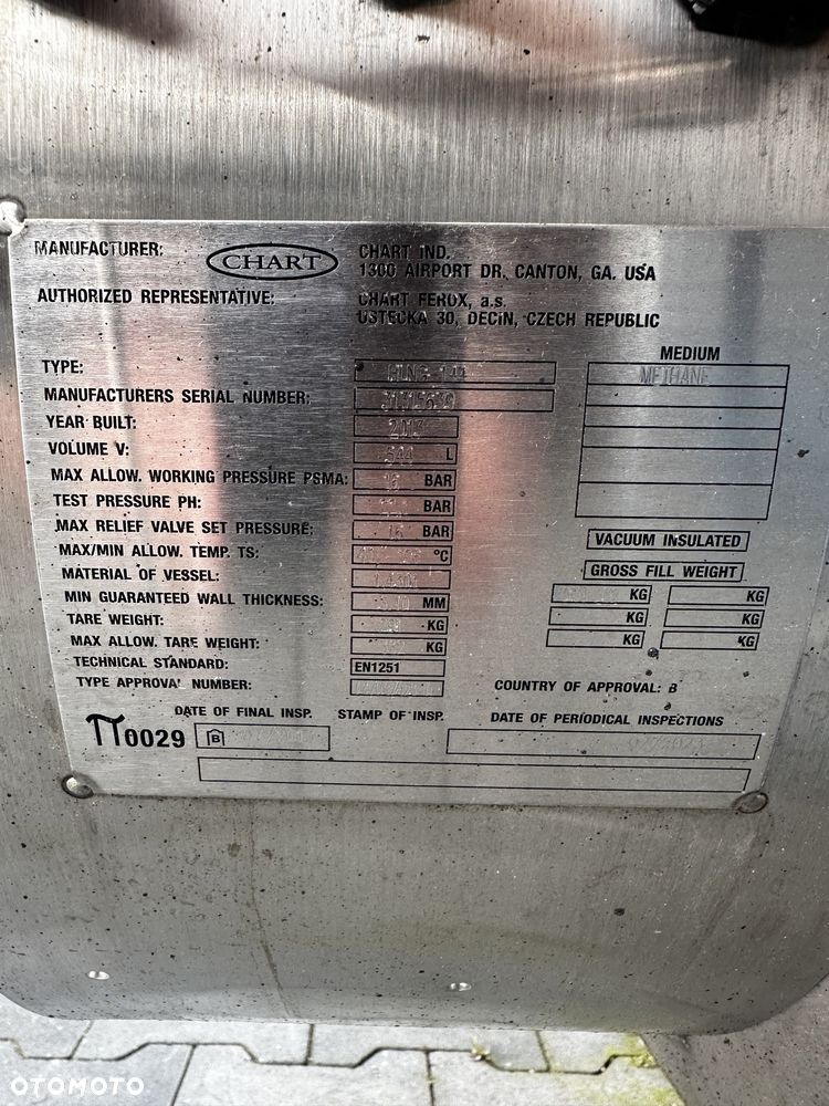 Zbiornik bak LNG Scania CHART - 3