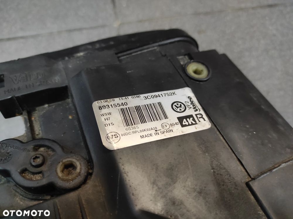 LAMPA PRZEDNIA PRAWA VW PASSAT B6 .96. LIFT BI XENON SKRĘTNY USZKODZONE MOCOWANIA  WYSYŁKA !!! - 8