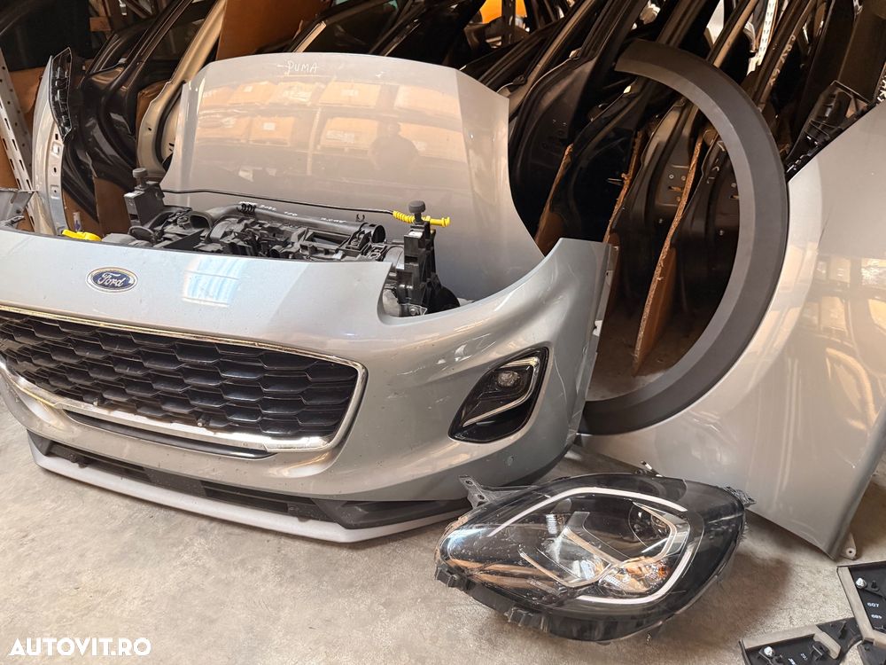 Fata completa FORD PUMA an 2019-2025 1.0 benz capota, bara fata, faruri, trager, radiatoare, ornamente, aripi - 3