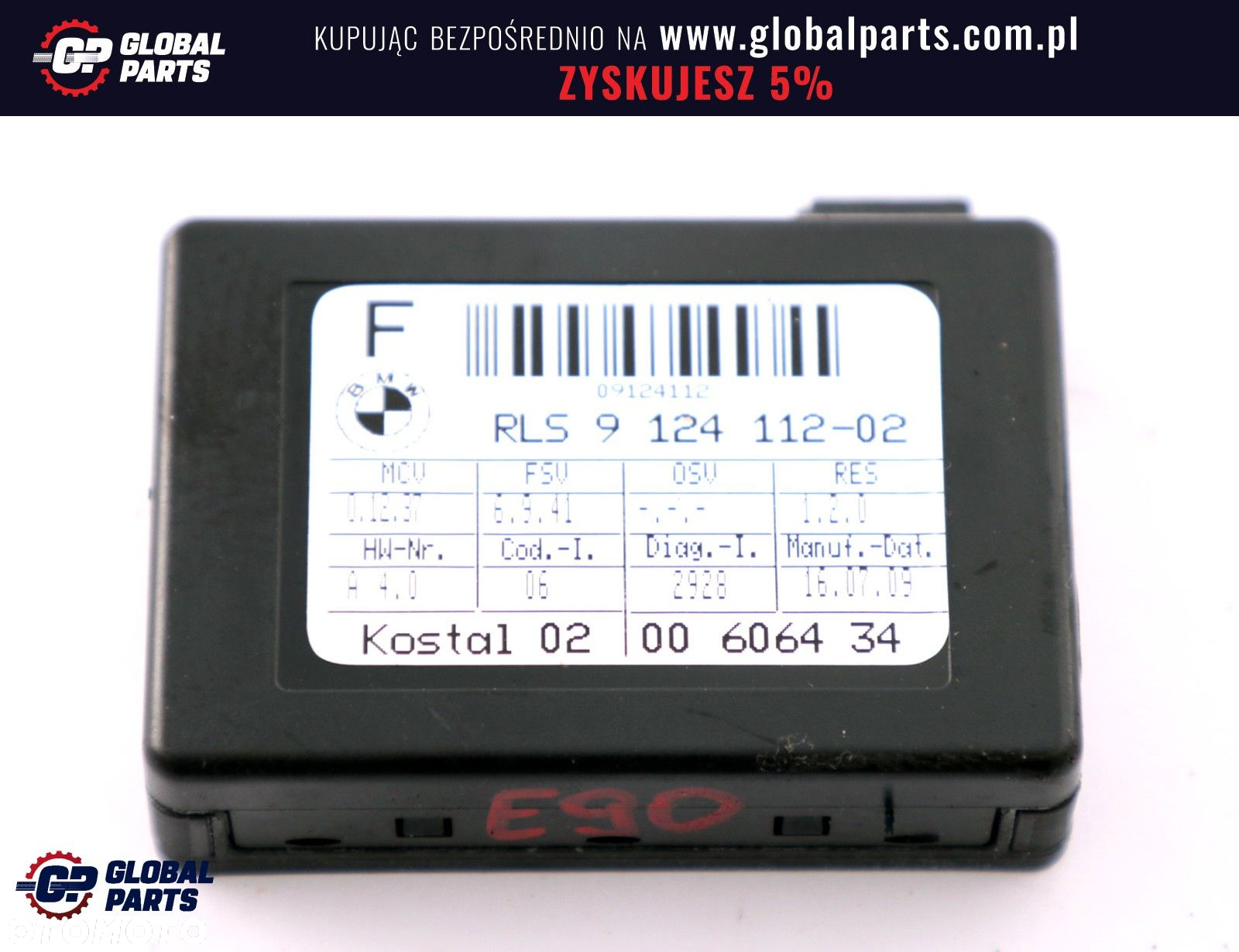 BMW E87 E90 R56 Czujnik sensor deszczu - 2