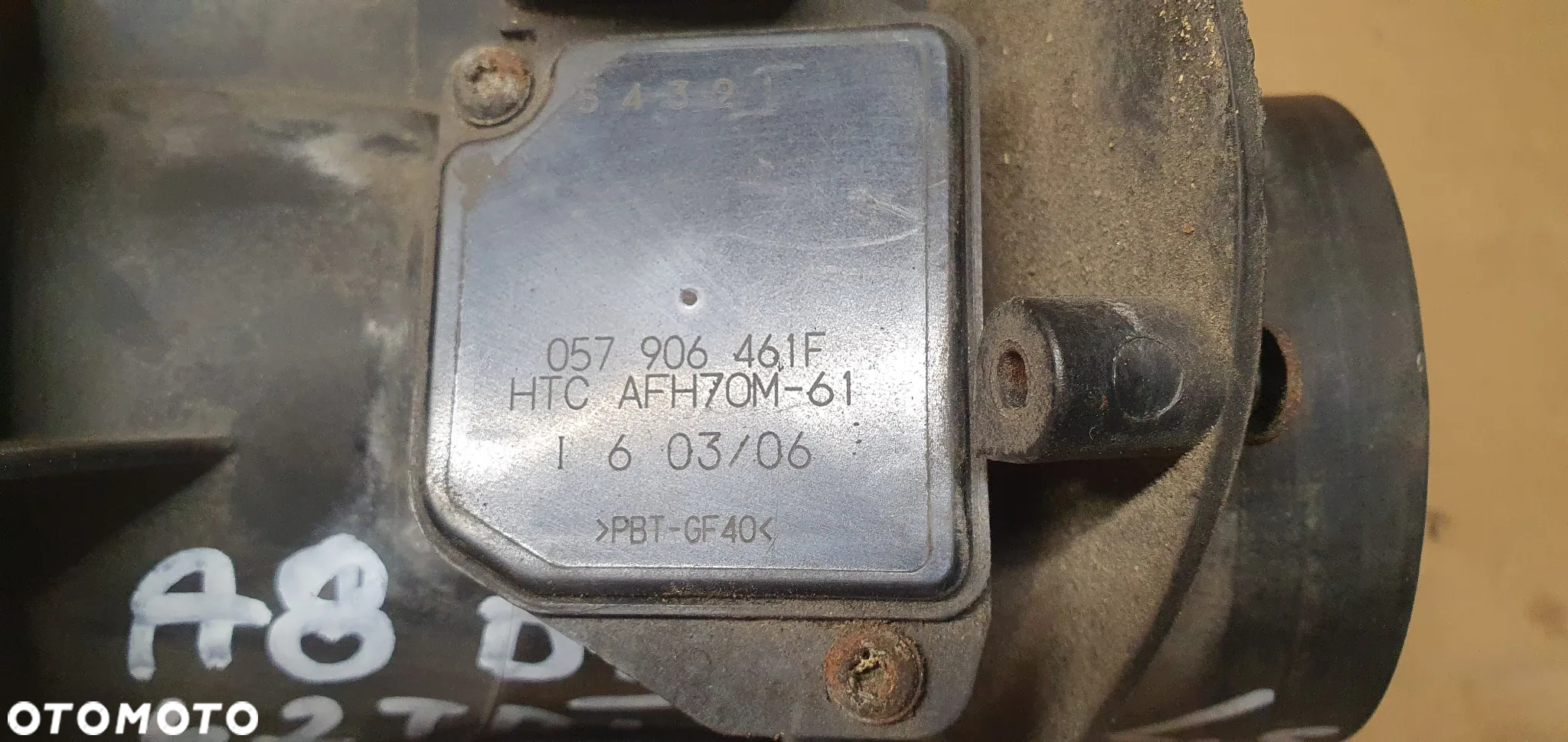 Przepływomierz powietrza Audi A8 D3 4.2 TDI 057906461F - 7