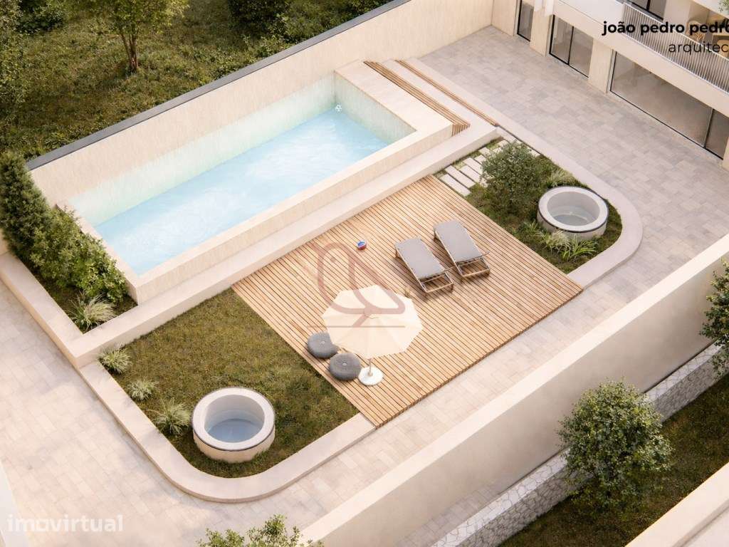 Apartamento T1 / Condomínio Fechado com Piscina / Fátima - Grande imagem: 4/37