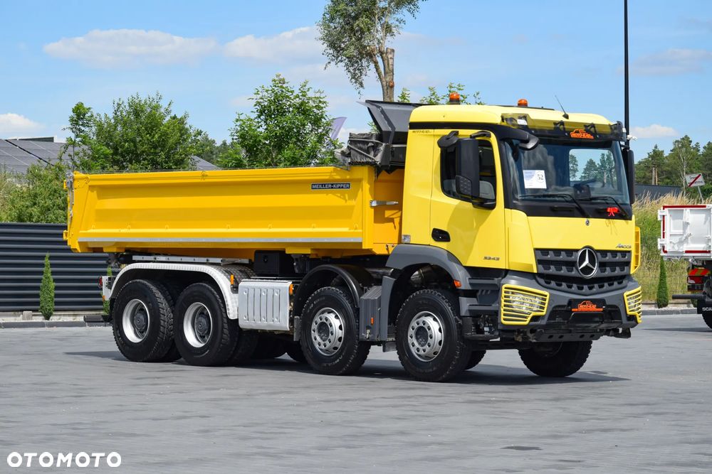 Mercedes-Benz AROCS 3243 / 8x4 / EURO 6 / WYWROTKA / MELLER KIPPER / HYDROBURTA / AUTOMAT / NOWE OPONY / NISKI PRZEBIEG / SERWISOWANY / SPROWADZONY - 3