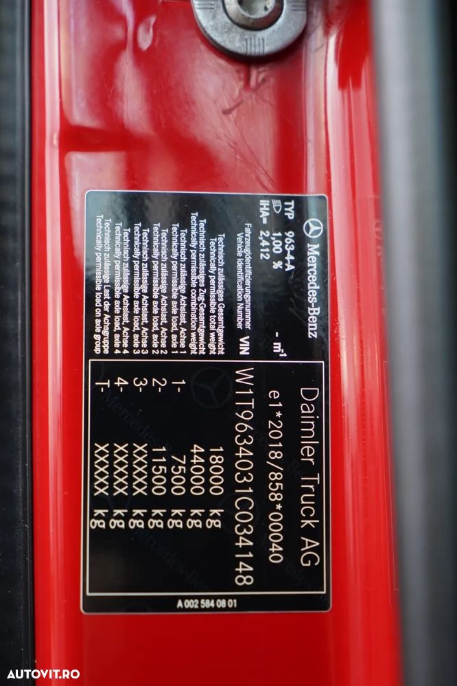 Mercedes-Benz ACTROS 1845 / MP5 / BIG SPACE / CONTRACT DE REPARAȚIE POST-SERVICE - 39