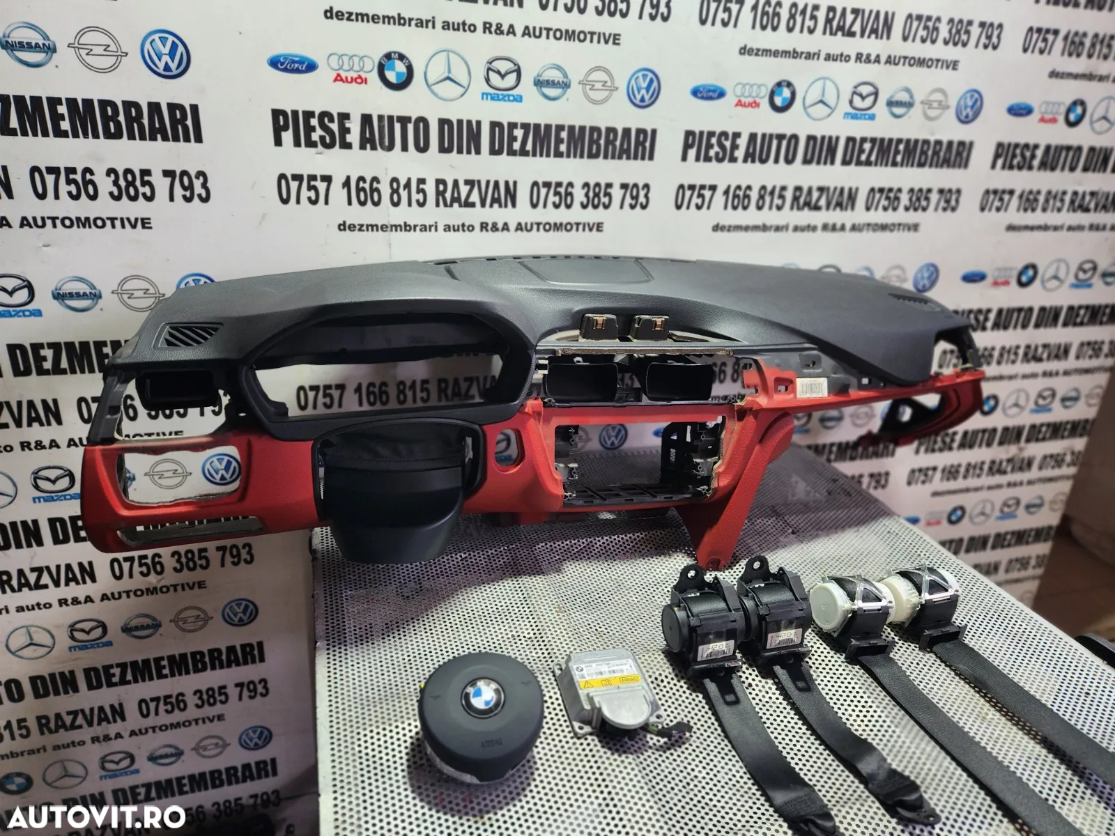 Plansa Bord Kit Airbag Volan M Paket Bmw F30 F31 F32 F33 F34 F36 F86 Seria 3 Seria 4 Volan Stanga M - 2