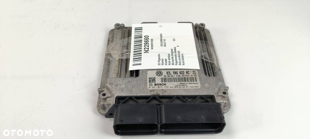 KOMPUTER VOLKSWAGEN GOLF VI 03L906022MC - 2