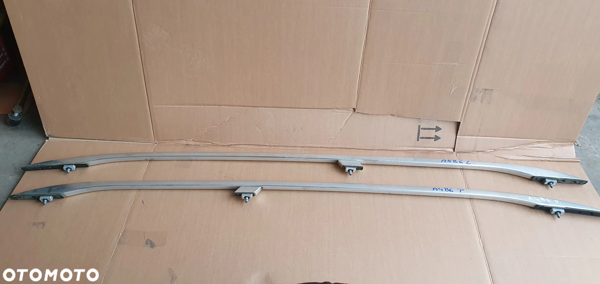 Relingi dachowe reling prawy lewy Audi A4 B6 - 2