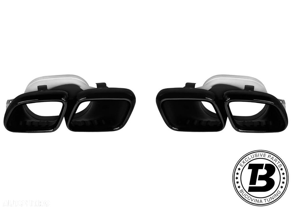 Difuzor Bara Spate cu Ornamente compatibil cu Mercedes C Class W206 C63 Design - 17