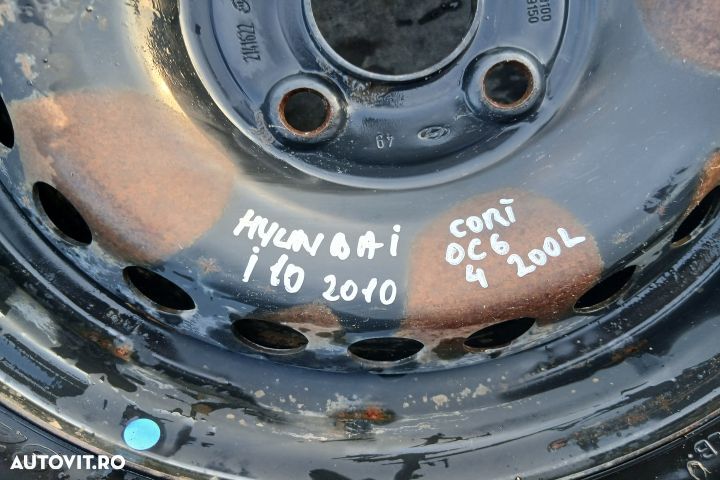 Janta tabla cu anvelopa 14 52910-B9100 52910-B9150 5JX14CH ET47 175/6 - 2