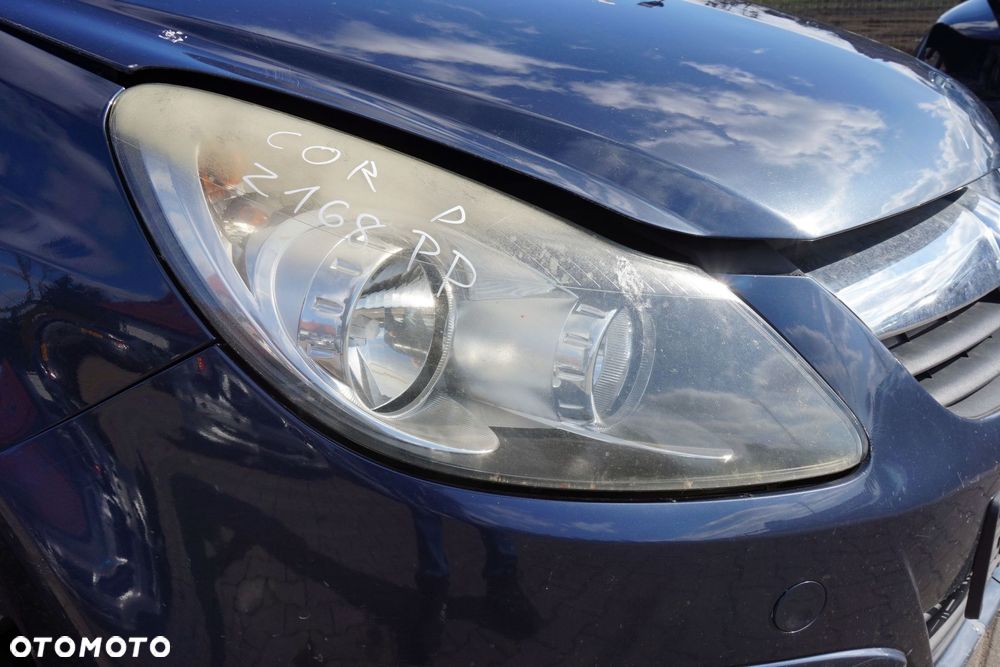 MASKA ZDERZAK BŁOTNIKI LAMPY CORSA D IV Z168  OPEL 2006-2011 SZARY PRZÓD KOMPLETNY - 13