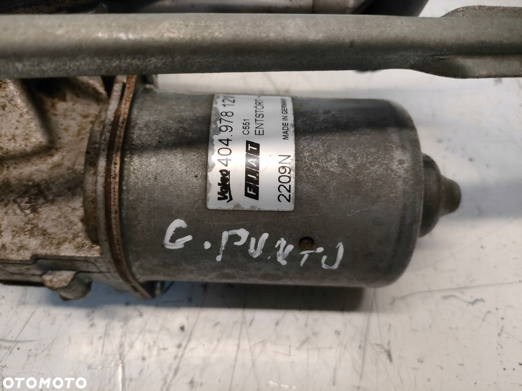 FIAT GRANDE PUNTO 05- 1.4 MECHANIZM WYCIERACZEK PRZÓD 404978 - 3