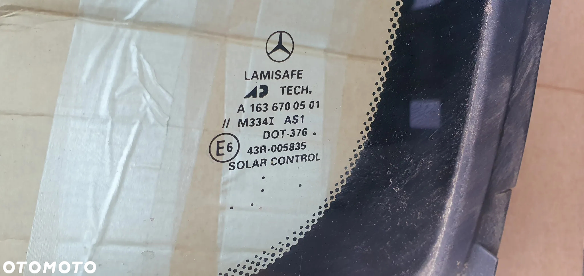 Szyba czołowa przód przednia Mercedes ML W163 AS1 A1636700501 - 5