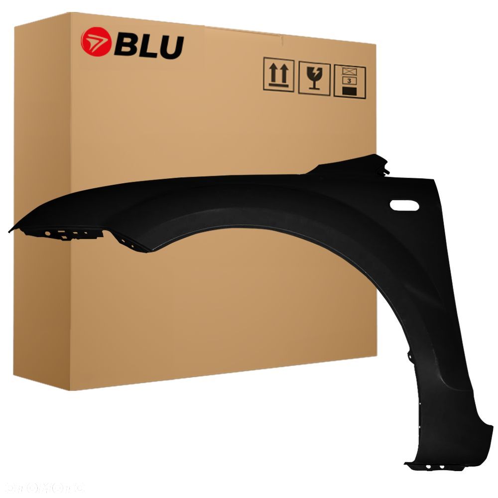 BLU Błotnik Ford FOCUS MK2 II przedlift F3 JAYC lewy przód czarny 2004-2008 PantherSchwarz - 1