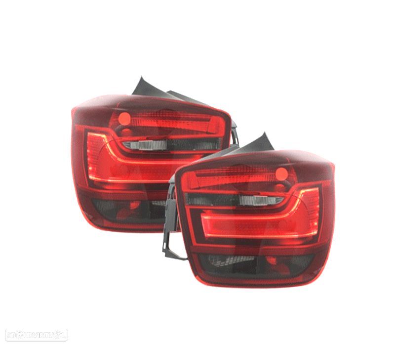 FAROLINS TRASEIROS LED BMW F20 F21 VERMELHO 11- - 1