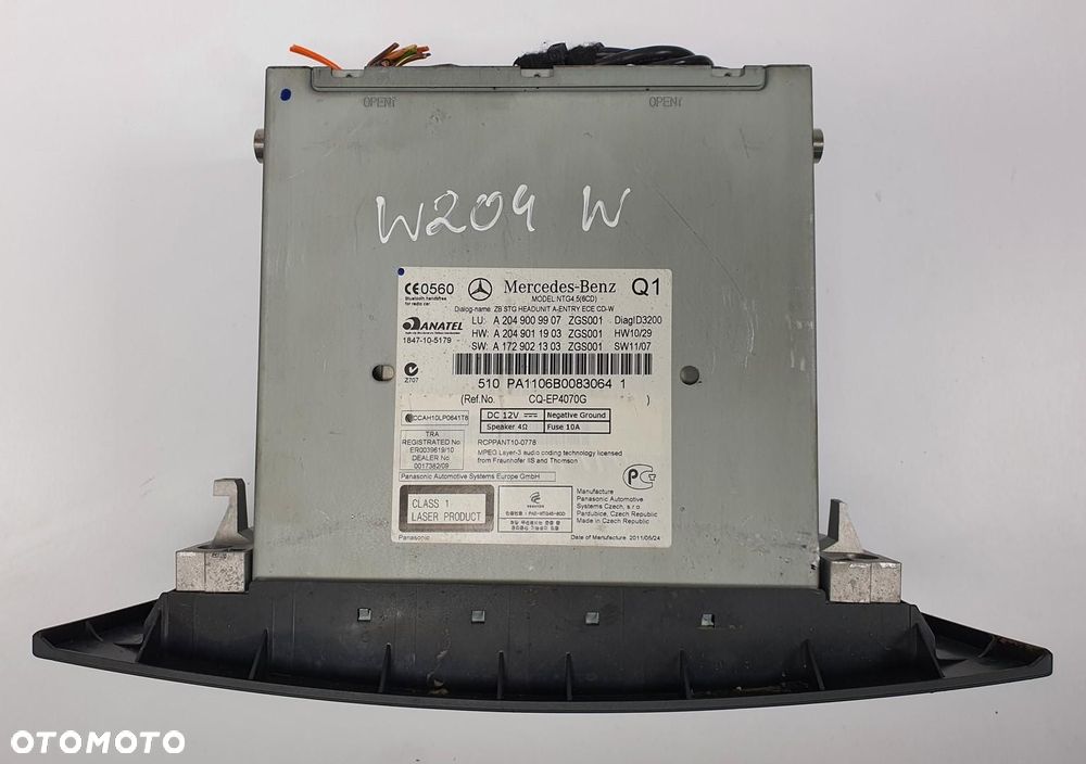 RADIO CD NAWIGACJA MERCEDES W204 A2049009907 - 4