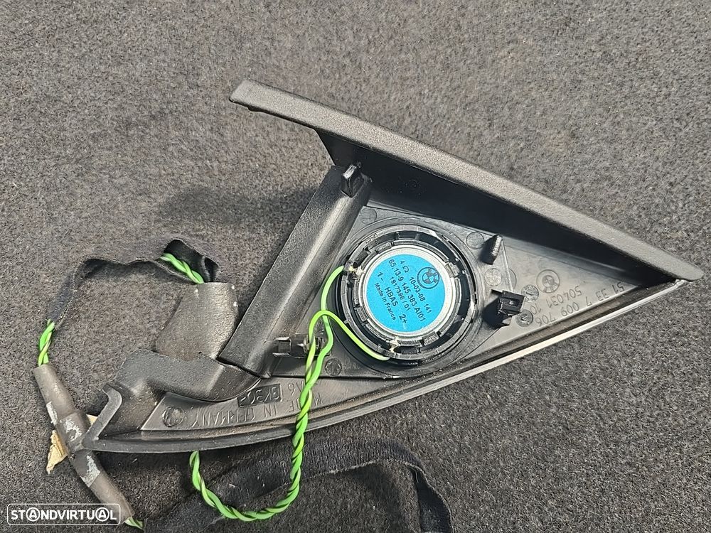 Coluna de som com tampa tweeter da porta frente direita  originais para bmw série  6 e63 e64 2003- - 5