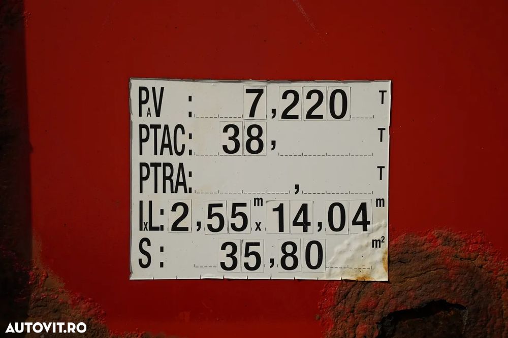 Trailor SEMIREMORCĂ CU PLATFORMĂ / PODEA DIN SÂMBĂTĂ / RANFORSATĂ / TWISTLOCK PENTRU CONTAINERE / - 19