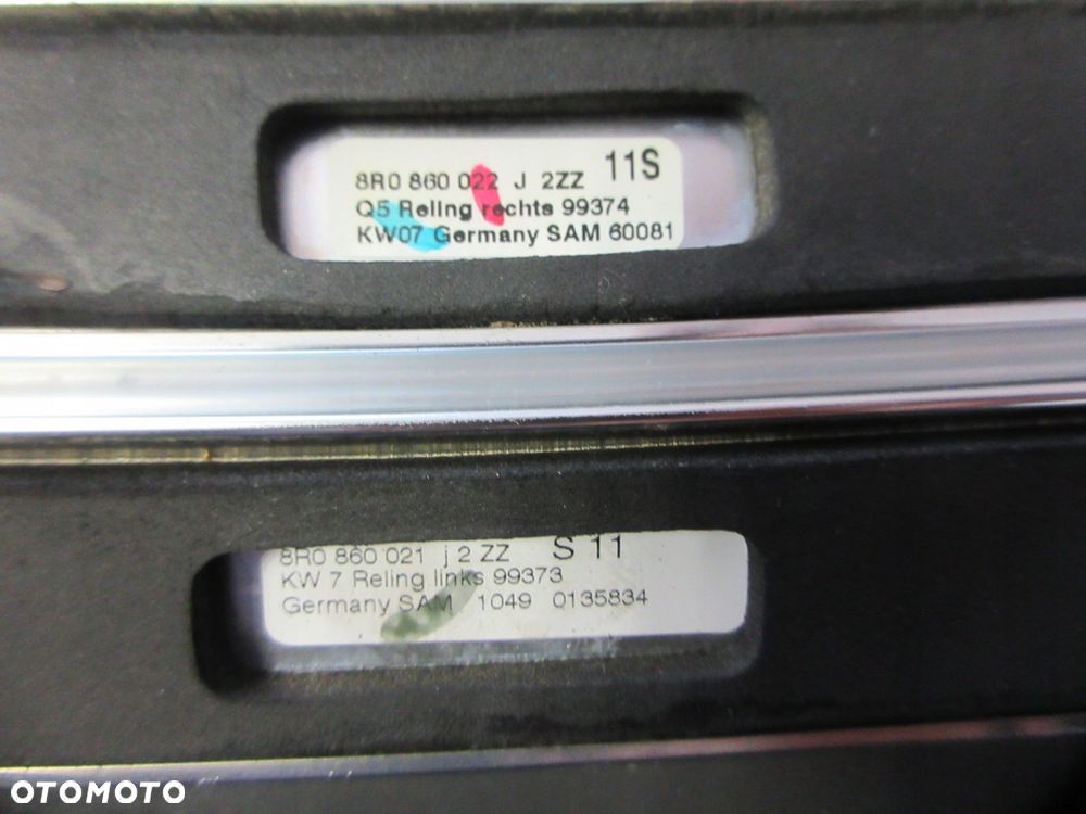 audi q5 08-17 relingi reling dachowy 8r0860021j komplet 2 szt - 6