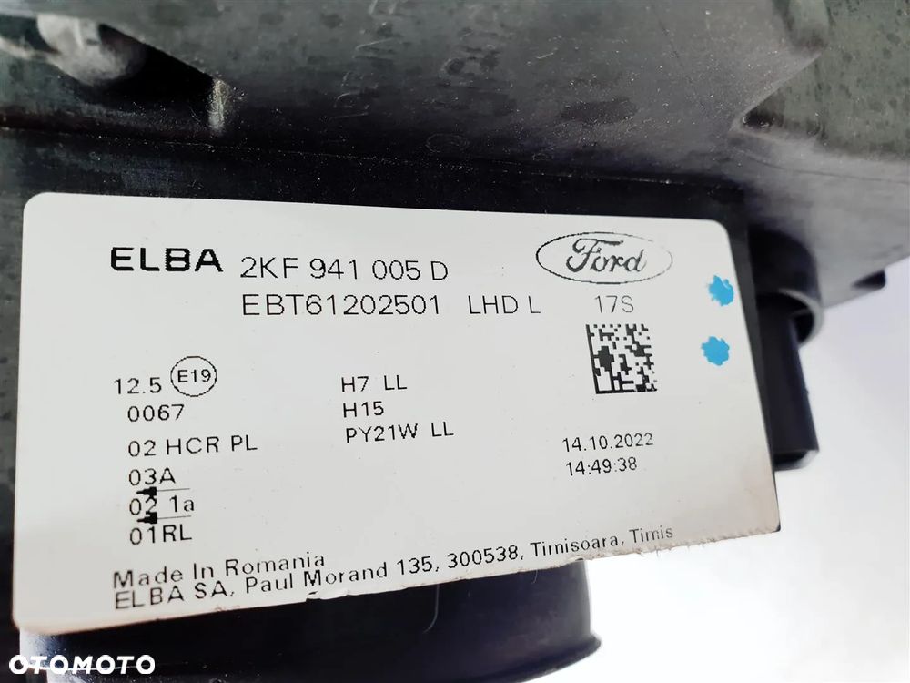 FORD TRANSIT CONNECT MK3 22r+ LEWA LAMPA PRZÓD ZWYKŁA ORY EU !!! - 12