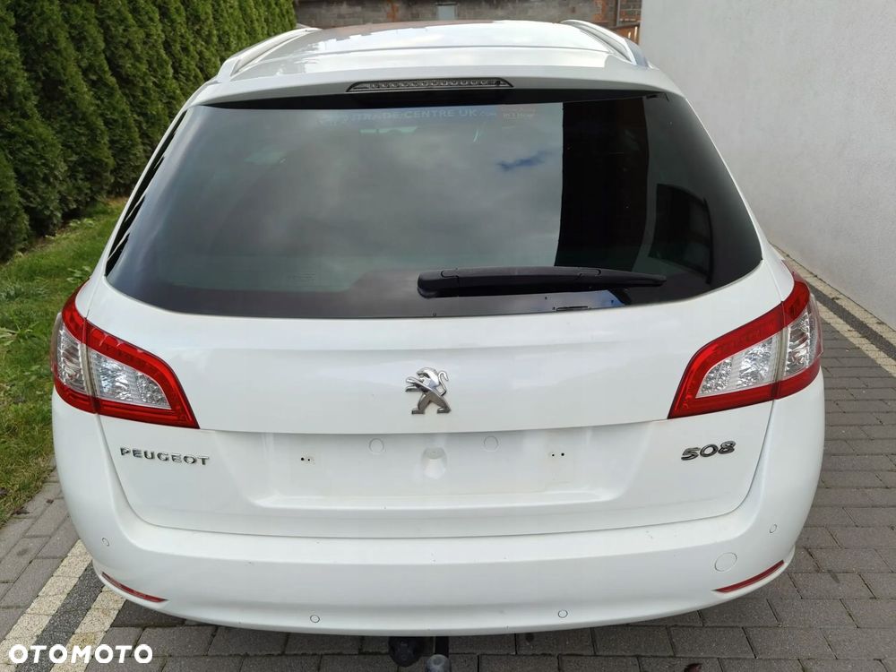 peugeot 508 1 i lift 15-18 klapa tylna bagażnika z szybą biała ewpb - 3