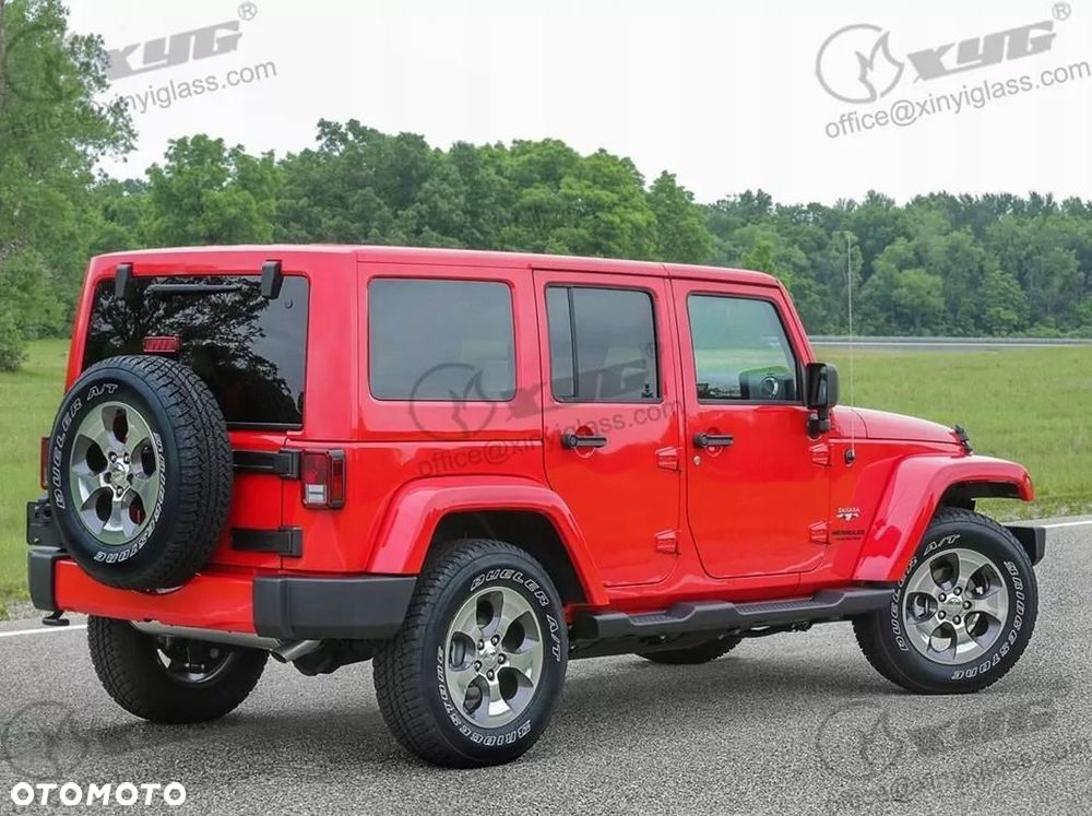 SZYBA TYLNA JEEP WRANGLER JK 2011-2018 Z 6 OTWORAMI - 2