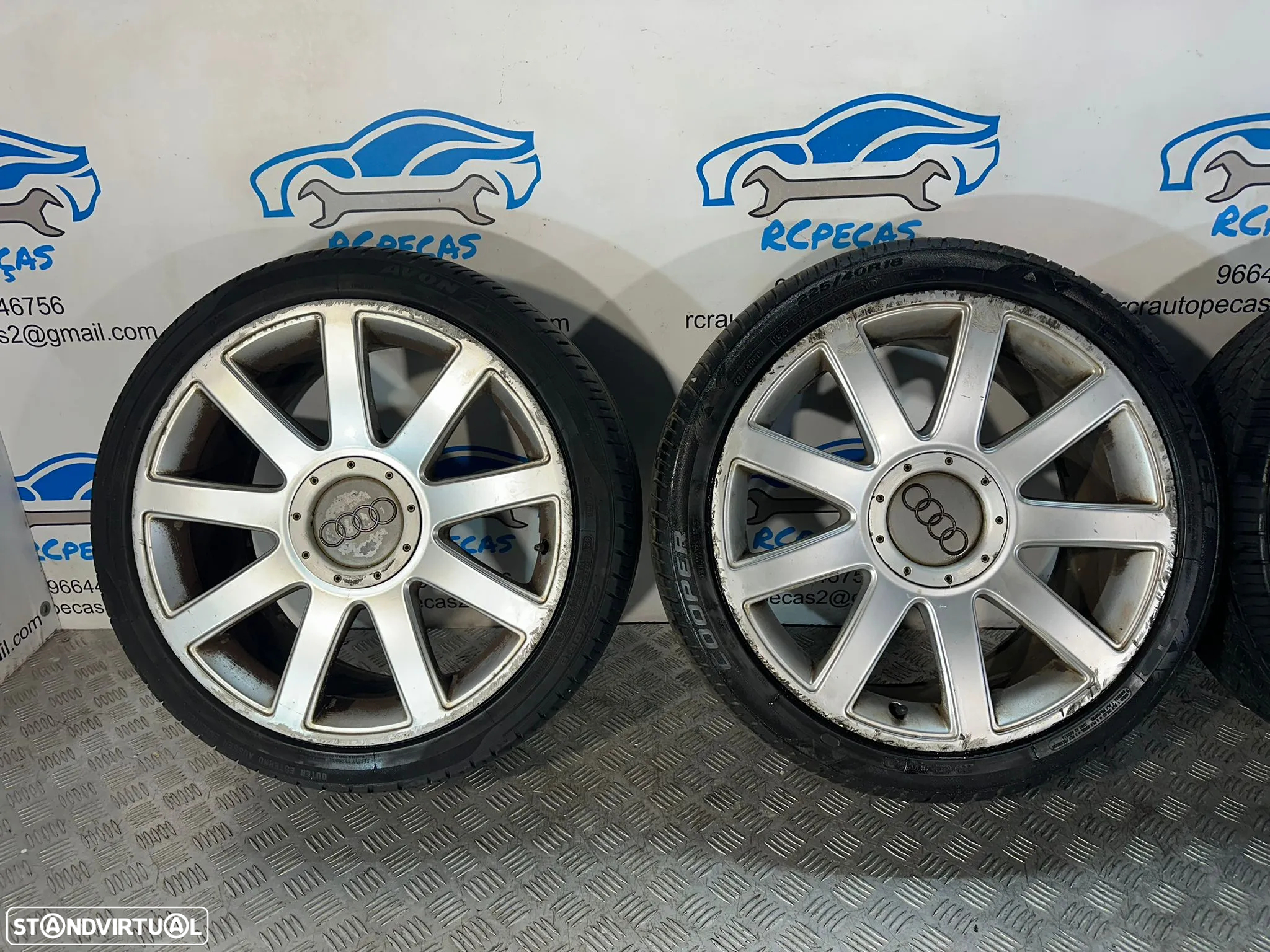 Conjunto Jantes 18 Originais Audi TT Sline Lemans Series ET33 8J 5x100 8N0601025S - 5