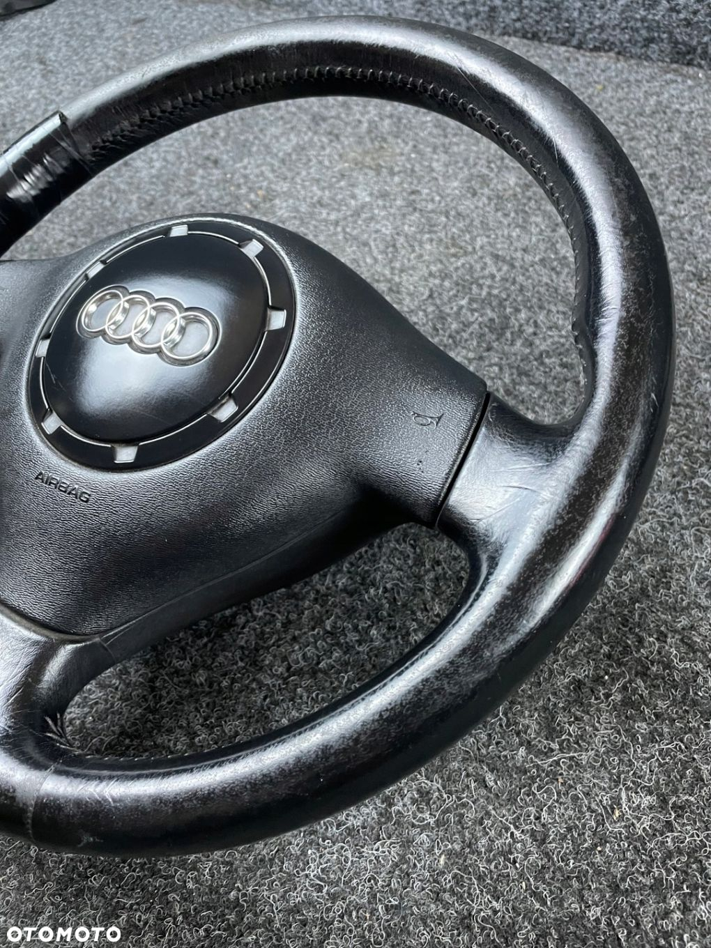 audi a3 8l kierownica trójramienna skóra do obszycia poduszka airbag kpl. - 6