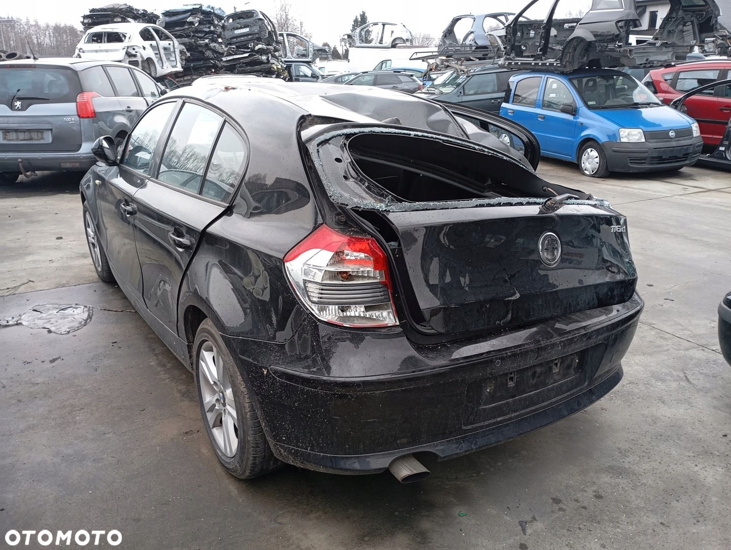 BMW E87 DRZWI PRZÓD PRAWE CZARNE BLACK SAPPHIRE METALLIC 475 475/9 - 4