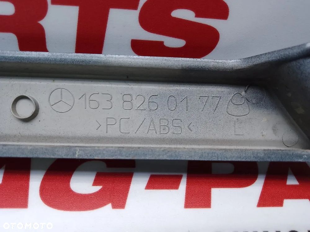 listwa pod lampę lewy przód 189 mercedes ml w163 lift 01-05 1638260177 - 3