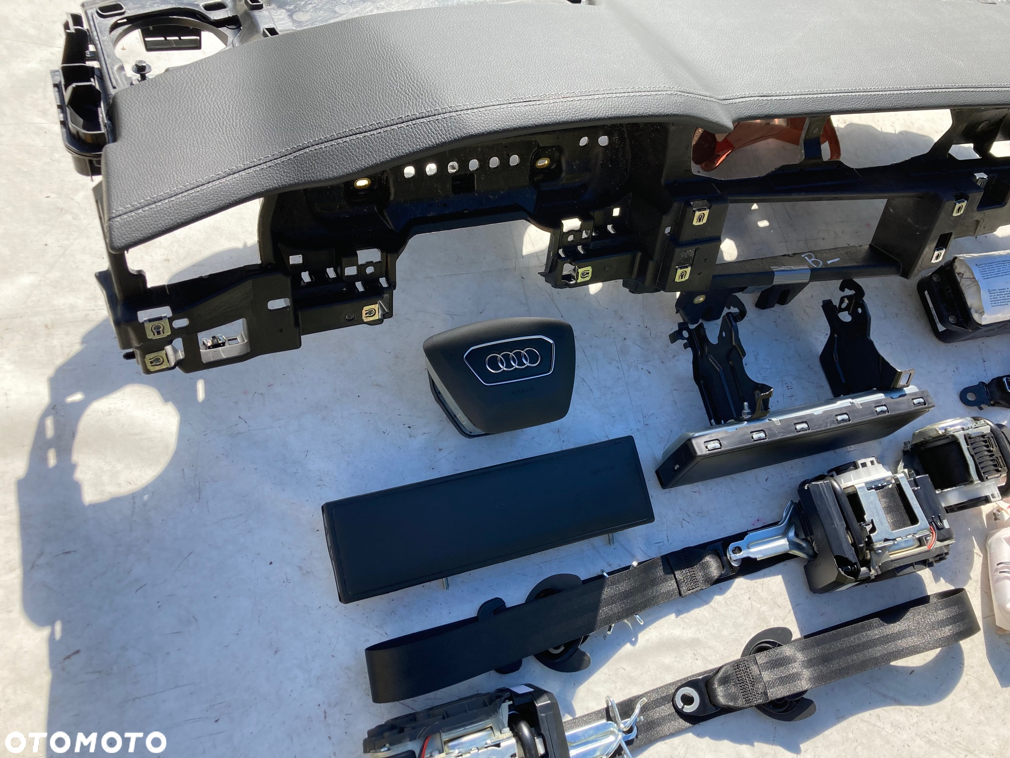 AUDI A6 S6 RS6 C8 4K1 A7 S7 RS7 DESKA KONSOLA KOKPIT PULPIT PÓŁKA PARAPET PODUSZKI AIRBAG PASY SKÓRA USA - 8