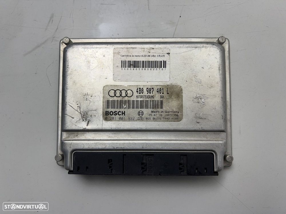 Centralina do motor ECU Usado AUDI A6 (4B2, C5) 2.5 TDI 4B0907401L 4B0 907 401 L... - 1