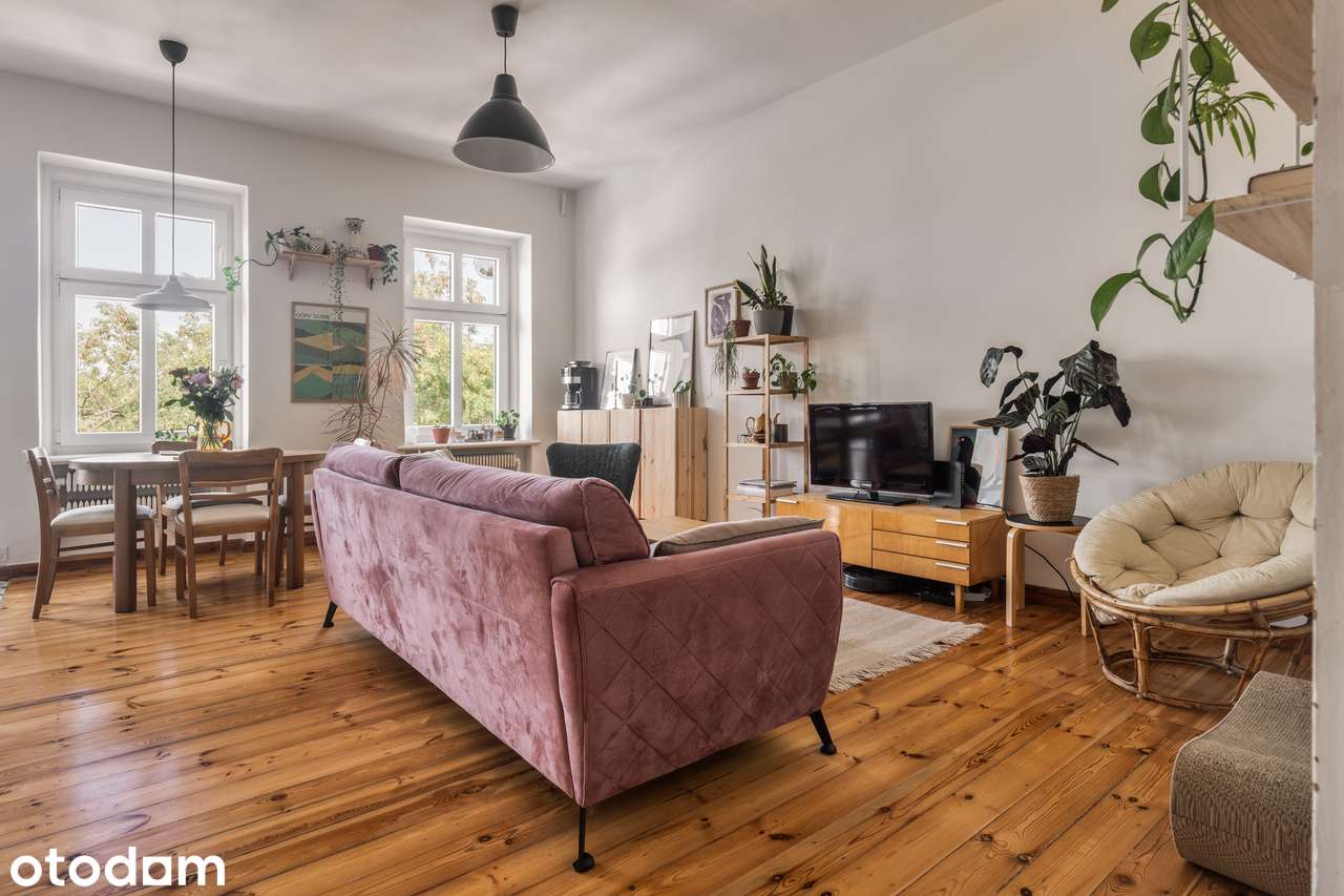 88,43 m²/3 pokoje/kamieniczny klimat/cicho/balkon
