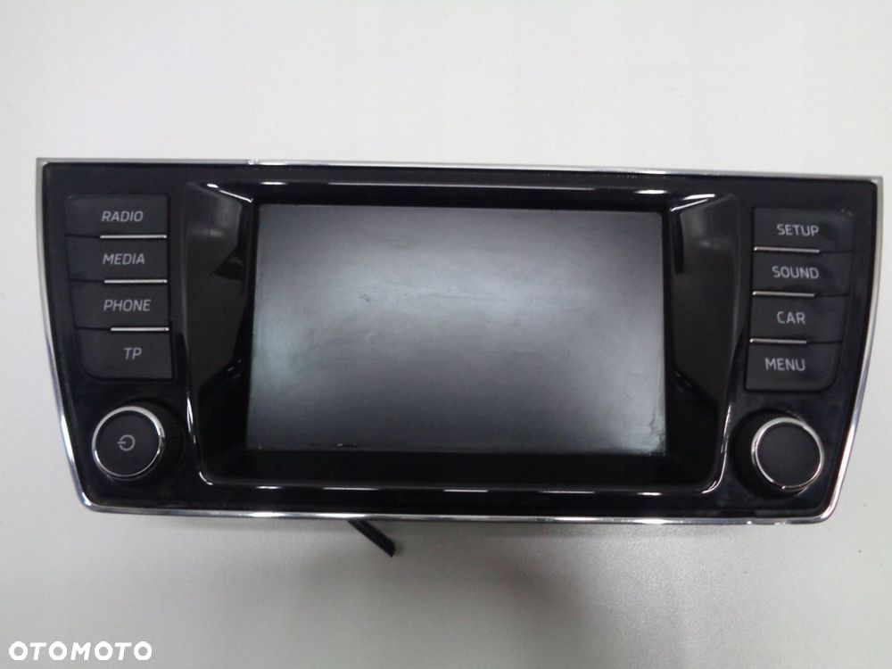 skoda fabia iii 6v radio wyświetlacz panel 14r- - 1