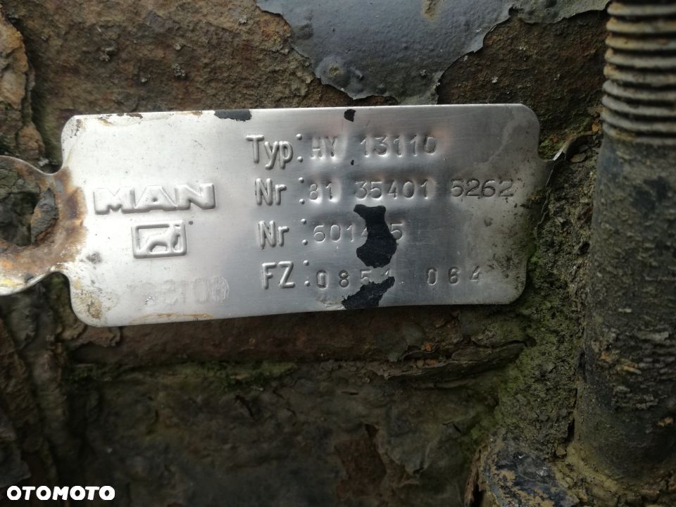 WKŁAD MOSTU GŁÓWKA MAN 37/12  37/13 37/14 TYP HY - 2