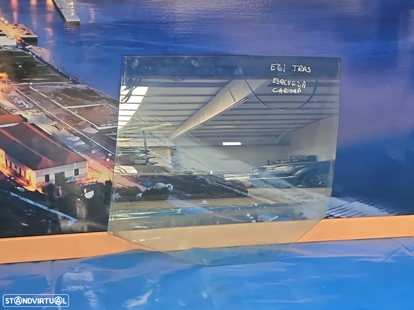 Vidro da porta traseira esquerda vidro laterais para bmw série 5 e61 carrinha 2003- - 2