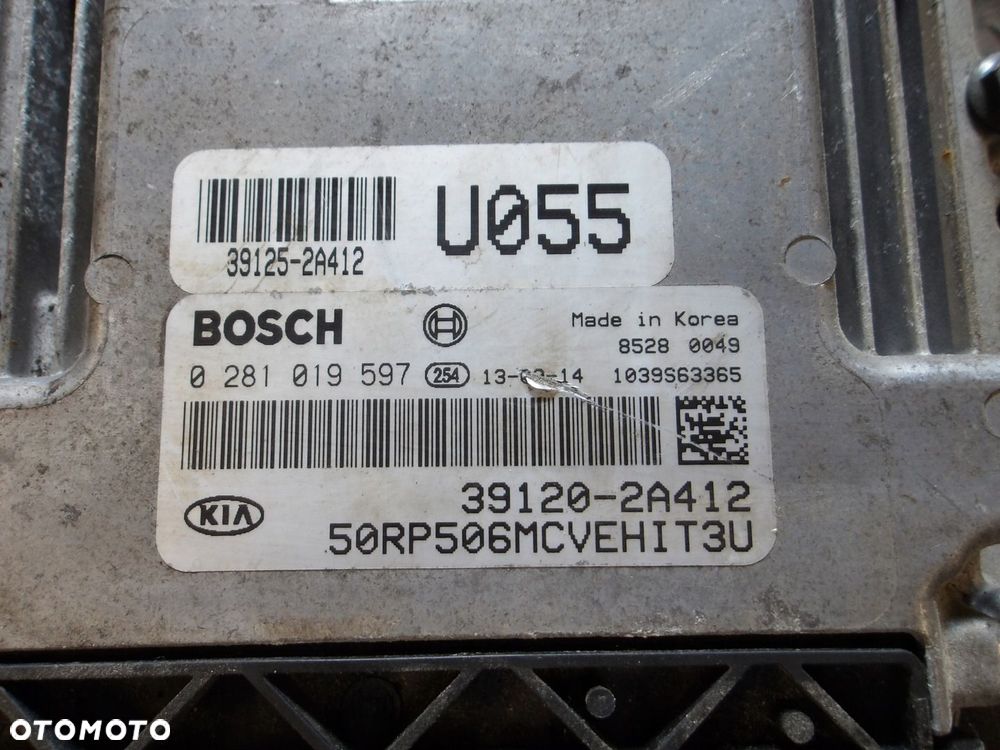 KOMPUTER SILNIKA STEROWNIK KIA SPORTAGE 1.7 CRDI 0281019597 39120-2A412 - 2