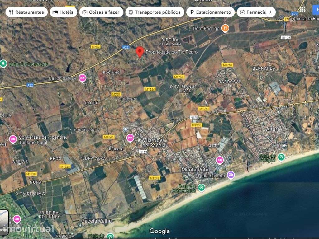 Terreno com 118050 m2 e vista mar em Cacela, Algarve - Grande imagem: 2/52