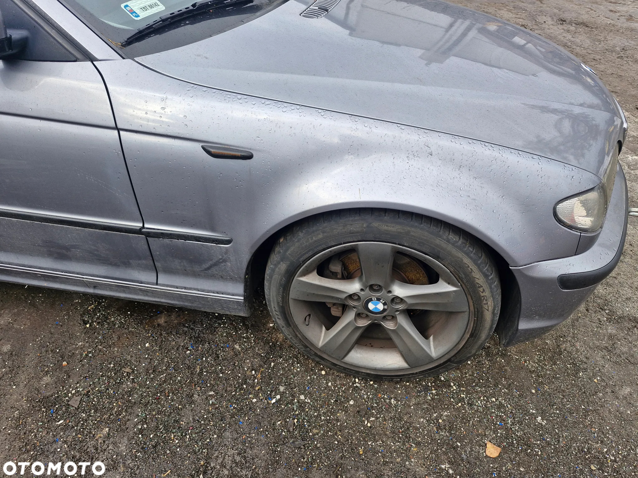 Bmw E46 maska silber grau metalic  zderzak błotnik drzwi szyba felgi pojazd na czesci demontaż - 2