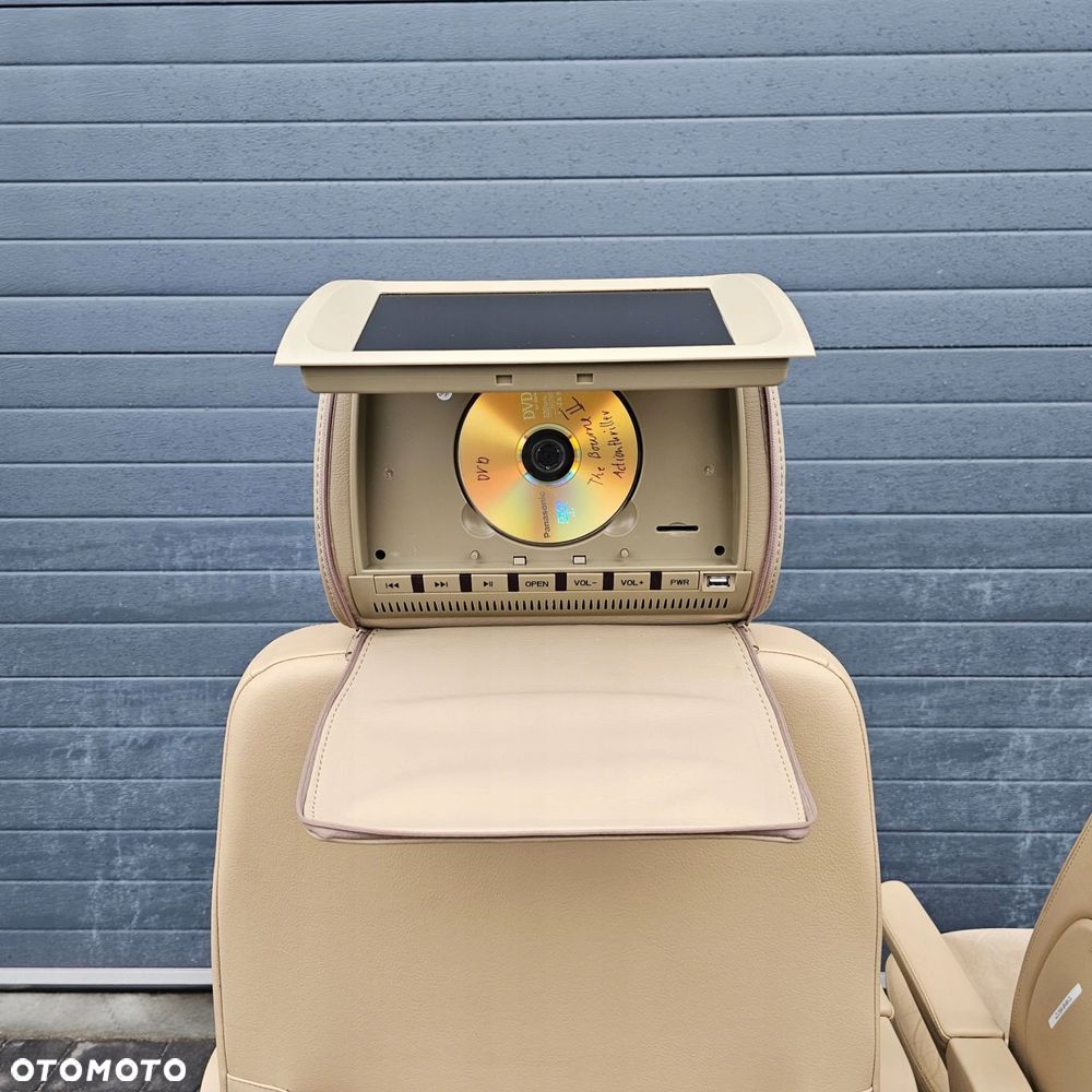 VW T5 T6 MULTIVAN fotel kierowcy pasażera przód BANAN SKÓRA ALCANTARA - 9